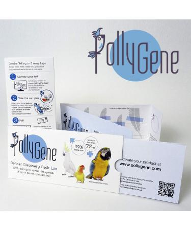Bird Sexing DNA Slim Sample Card. Gender Reveal Test for Parrots, Macaws, Lovebirds, Cockatoos, Grey African, Silkies, Cockatiels (+300 Psittacines) Avian Sexing DNA Testing