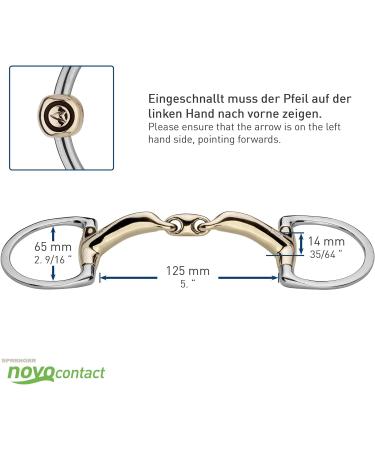 Buy Sprenger NOVOcontact Double-Breasted Olive Head Snaffle 14mm - SENSOGAN 1 Piece for Superior Control | Fast International Shipping - Buy Online on GoSupps.com