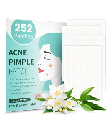 AMAINKI Spot Patches Clear Spot Remover Hydrocolloid Patches Spot Patches Hydrocolloid Pimple Patches for All Skin Types(252 Patches) transparent colour