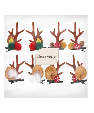 Beaupretty Christmas Deer Antlers Hair Clips for Couples - Cute Holiday Headgear & Hairpins for Kids | Merry Christmas Party Accessories - Buy Online on GoSupps.com