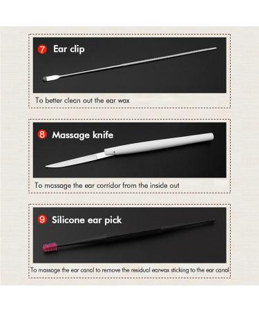 Uwariloy Earwax Cleaner Kit - Ear Wax Remover Tool for Adults with Cleaning Brush and Storage Box - Buy Online on GoSupps.com