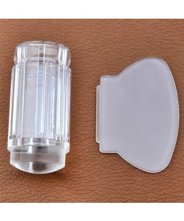 Meying Nail Stamp Set - Dual Head Silicone for French Manicure | Nail Art & Jelly Stamping with Scraper | DIY Manicure Essentials - Buy Online on GoSupps.com