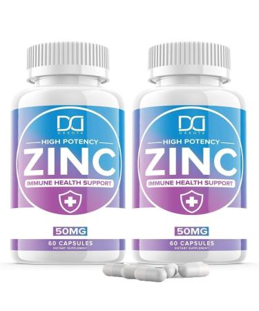 Zinc Supplements 50mg Picolinate for Kids Adults Chelated Zink Vitaminas Organic Vitamin Capsules Lozenge Chewable Tablets for Men Women for Immune Support