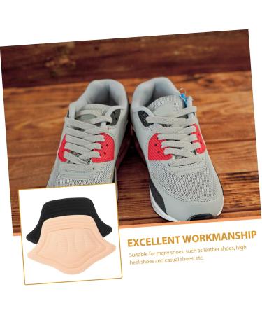 FOMIYES 4 Pairs Sneaker Heel Stickers - Thicken Heel Pads & Protectors for Shoes | Black 11.3X8CM - Buy Online on GoSupps.com