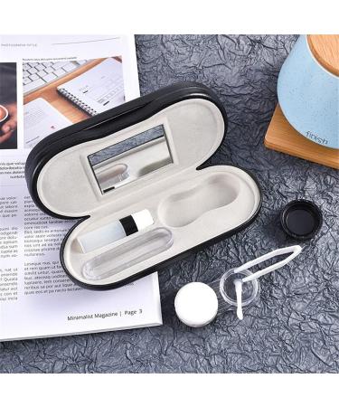 Contact Lens Container - 2-in-1 Double-Sided Portable Case with Tweezers & Applicator | Ideal for Home & Travel - Buy Online on GoSupps.com
