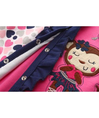 MAMIMAKA Baby Rompers Pajamas Cotton Jumpsuit Footed Bodysuits 0-3 Months - Set of 2 - Buy Online on GoSupps.com