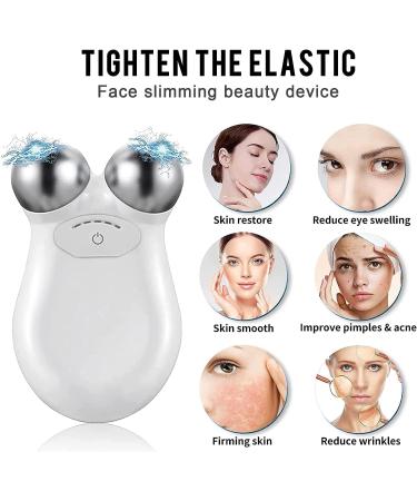 2023 Microcurrent Face Roller Device | Tighten & Lift Skin | USB Mini Facial Wrinkle Remover - White - Buy Online on GoSupps.com