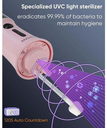 MySmile LP221 Cordless UVC Sterilizable Teeth Water Flosser - 335ml Portable with OLED Display 4 Modes 8 Tips & Storage Bag - Ideal for Home & Travel - Buy Online on GoSupps.com