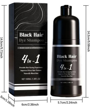 Lexsyn GDS Black Hair Dye Shampoo Korea 3in1 Polar Hair Shampoo for Men and Women Men Color Changing Conditioner for Lovers Family Friends Grandmother Grandfather - Buy Online on GoSupps.com