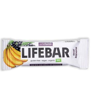 Buy Lifefood Lifebar Energy Seal - Vegan Gluten-Free & Organic Raw Sports Bars (Acai Banana) - 15 Pack | No Added Sugar - Buy Online on GoSupps.com