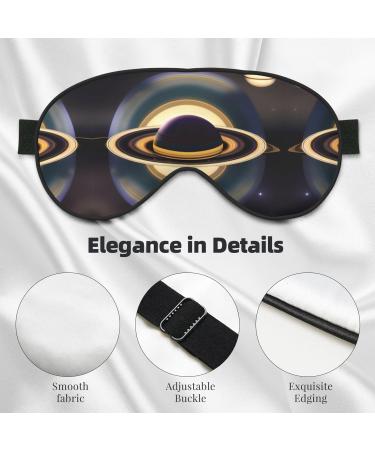 Buy Beautiful Saturn Eye Mask - Soft Elastic Adjustable Sleep Mask for Men & Women - International Shipping Available - Buy Online on GoSupps.com