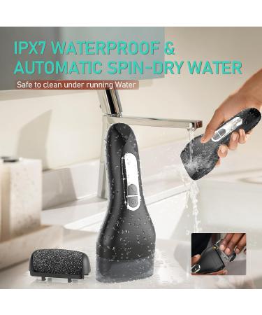 Electric Callus Remover for Feet - Waterproof Rechargeable Portable Pedicure Kit with LCD Display & 3 Grinding Heads - Best Foot Care Solution - Buy Online on GoSupps.com