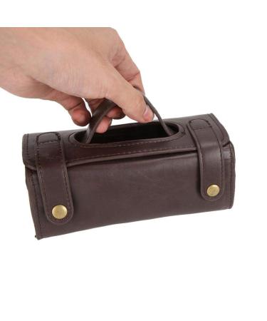 Portable robust shaving bag cosmetic bag for the shaving brush for men to shave Tools for home use (black) black