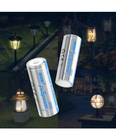 18500 Rechargeable li-ion Battery 3.7V 1400Mah Batteries for LED Torch Falshlight 4pcs 18 * 50mm - Buy Online on GoSupps.com