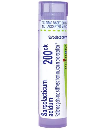 Boiron Sarcolacticum Acidum 200CK Homeopathic Medicine for Pain and Stiffness from Muscular Overexertion - 80 Pellets
