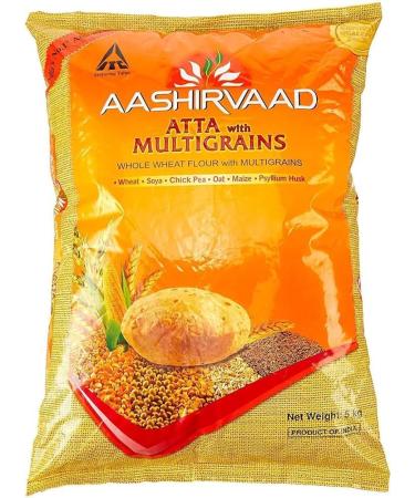 Aashirvaad Atta Multigrain - 10 kg | Blend of Wholesome Grains for Healthy Living | 100% Pure and Natural | Soft & Fluffy Rotis - Buy Online on GoSupps.com