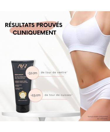 AYV Cosmetics - Cryo Sculpt Multi-Reducing Gel - Ultra Firming Body Treatment - Anti-Cellulite - Stomach-Buttocks-Thighs-Hips-Arms - 100% MADE IN FRANCE - 200 ML - Buy Online on GoSupps.com