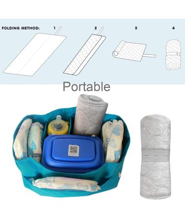 Waterproof Changing Pad Liners 26 x 13 - Hypoallergenic & Reusable - 3 Pack Portable Baby Diaper Change Mat - Gray - Buy Online on GoSupps.com