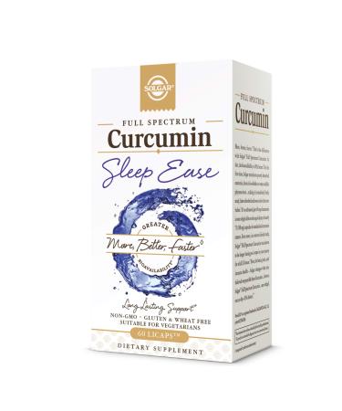 Solgar Full Spectrum Curcumin Sleep Ease 60 Licaps - Buy Online on GoSupps.com