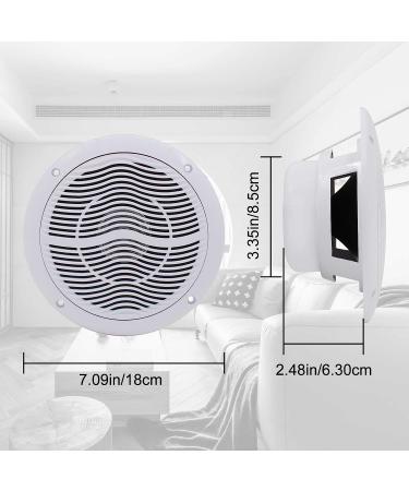 Herdio 6.5 Waterproof Marine Bluetooth Ceiling Speakers - 120W Flush Mount, Ideal for Boat, ATV, RV - 1 Pair White - Buy Online on GoSupps.com