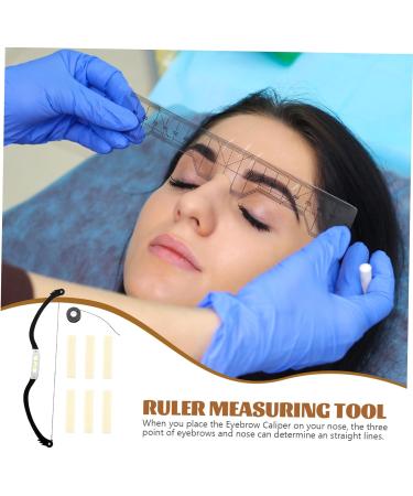 DRESSOOS Measuring Ruler 1 Set Arch embroidery eyebrow ruler wire pulling tools eyebrow marker Measuring Tool bow - Buy Online on GoSupps.com