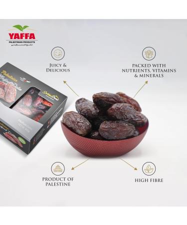  Yaffa Golden Dome Medjool Dates medium delicious and juicy All-natural no added sugar no additives sustainably grown and hand-picked Palestinian dates (900g) - Buy Online on GoSupps.com