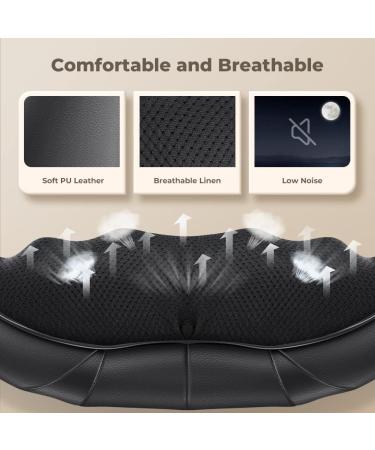 8D Heated Massage Device - Neck Shoulder Back Waist & Feet Relief | Adjustable Speed Massage for Home Office & Car | International Shipping - Buy Online on GoSupps.com
