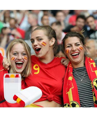 2 Pack Spain Face Paint Crayon Stick with Red and Yellow Color for Face Body Spain Flag Make up Accessories for Adults Sports Events Celebrations Party - Buy Online on GoSupps.com