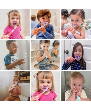 Papablic Debby Toddler Sonic Electric Toothbrush 4 Pack - Dino Covers & 4 Replacement Heads for Ages 1-3 - Buy Online on GoSupps.com
