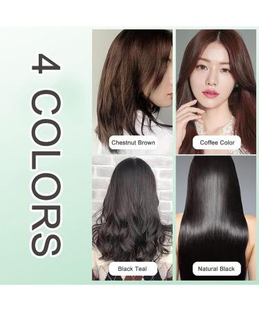 (100% 5 star) Natural Plant Hair Dye Botanical Bubble Hair Dye 20ml x 10 Packs | Fruitcolor Hair Dyeing Cream Natural Plant Hair Dye Shampoo | Pure Plant Extract (Chestnut Brown) - Buy Online on GoSupps.com