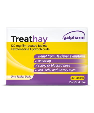 Galpharm Treathay Hayfever Relief Fexofenadine 30 Count (Pack of 1)