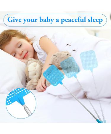 Extendable Telescopic Flying Swatter - Portable Anti-Mosquito Insect Catcher for Garden - Blue (26-72 cm) - Buy Online on GoSupps.com