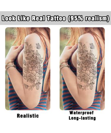 Celaza Temporary Tattoos for Women - 275 Styles of Long-Lasting Fake Tattoo Stickers - Sexy Black Henna Tatuajes Temporales - 61 Sheets - Buy Online on GoSupps.com