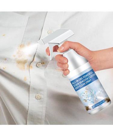 Stain Remover Cleaning Spray No-Wash All in 1 Powerful Stain Remover Clothes Dry Spray - 120ml Clothes Dry Cleaning Spray to Clean Stubborn Dirt Stains Yellow Mold Spots Sweat Stains - Buy Online on GoSupps.com
