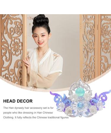 Lurrose Chinese Hair Stick Chinese Traditional Hair Pins Hemp Hair Chopsticks Hair Accessories For (Blue) - Buy Online on GoSupps.com