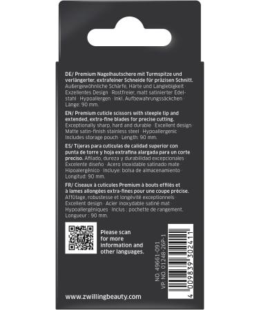 ZWILLING Cuticle Scissors - Tower Tip Precision for Manicure and Pedicure - Premium Silver - Buy Online on GoSupps.com