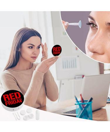 R.E.D Remember Everyone Deployed Red Friday Contact Lens Travel Kit - Portable Cute Box with Mirror for Outdoor Use - Buy Online on GoSupps.com