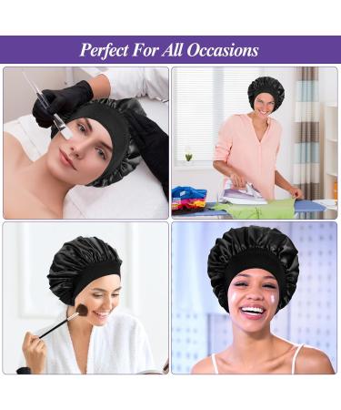 Buy GREVOSEA 3-Piece Satin Bonnet Set | Silk Hair Protection for Women & Girls | Night Sleeping Hood for Curly & Black Hair - Buy Online on GoSupps.com
