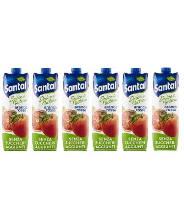 Parmalat Santal Fruit Juice Red Orange Sweet by Nature Zero Added Sugar Orange fruit juice blood zero added sugar Tetrapack 1000 ml