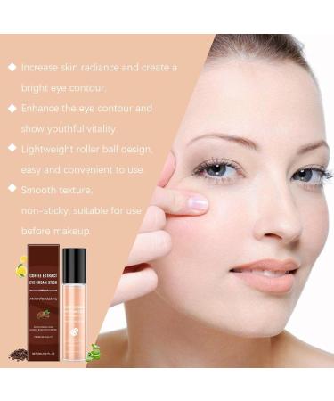 Caffeine Eye Cream Anti-Aging Roller Eye Cream Coffee Extract Eye Cream Stick Lightening Cream for Dark Circles and Puffy Eyes (1) - Buy Online on GoSupps.com