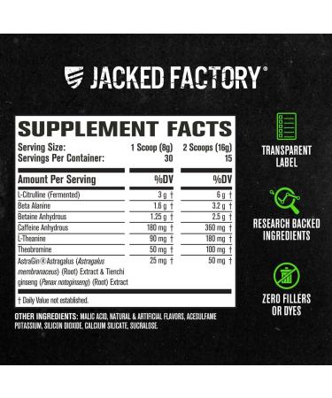 Jacked Factory NITROSURGE Pre Workout Supplement (Arctic White) Creatine Monohydrate Powder 150g (Unflavored) for Muscle Growth Increased Strength Enhanced Energy - Buy Online on GoSupps.com