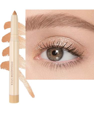 Metiplou Eyeshadow Stick Makeup Cream Shimmer Smooth Glitter Eyeshadow Pencil  Hypoallergenic Waterproof Long Lasting Eyeshadow  Create High-Impact  Multi-Dimensional Eyes Look (Pearl Shimmer  13)
