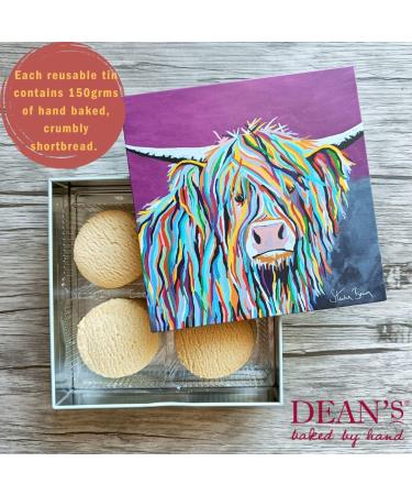 Deans Scottish All Butter Shortbread Biscuit Gift Tin - 150g Reusable Steven Brown 'Baby McCoo' Assortment of delicious snacks irresistible luxury biscuits. - Buy Online on GoSupps.com