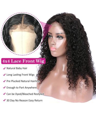 Buy 20-Inch Front Lace Human Hair Wig - Curly 150% Density Brazilian Remy Hair for Women - International Shipping Available - Buy Online on GoSupps.com