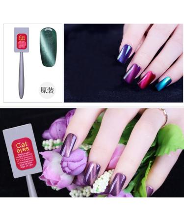 9Pcs/Set Cat Eye Magnetic LED Gel Nail Art Tools - Soak Off Portable UV Gel Magnet Stick - Buy Online on GoSupps.com