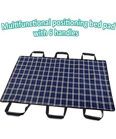 Positioning Bed Pad with Handles Slide Sheet Elderly Medical Lift Equipment Bariatric Handicap Lift Commode Sling Medical Transfer Belt with Four Point Support Full Body Sling blue - Buy Online on GoSupps.com