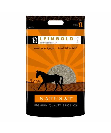 Natusat Leingold 5000g Flaxseed, Horse Digestion, Coat Change Aid, Horse Herbs, Horse Food