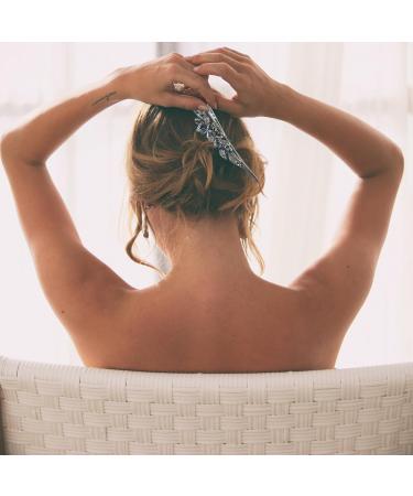 minkissy Alligator Hair Clips Rhinestone Hair Clips Decorative Hair Clips for Women's Hair Small Alligator Clips Thin Hair Fancy Clips for Women Sharp Mouth Clip Horn Clip Hairpin Metal - Buy Online on GoSupps.com