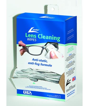 Leader Lens Cleaning Towelette Dispenser (Pack of 100) 100 Count