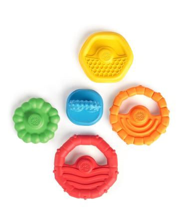 Buy Baby Einstein 12356 Stack & Teethe - 5-Part Multicolored Bite Ring & Toy Set for Babies | Easy to Grab & Stack Perfect for Early Development - Buy Online on GoSupps.com